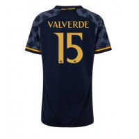 Billiga Real Madrid Federico Valverde #15 Borta fotbollskläder Dam 2023-24 Kortärmad